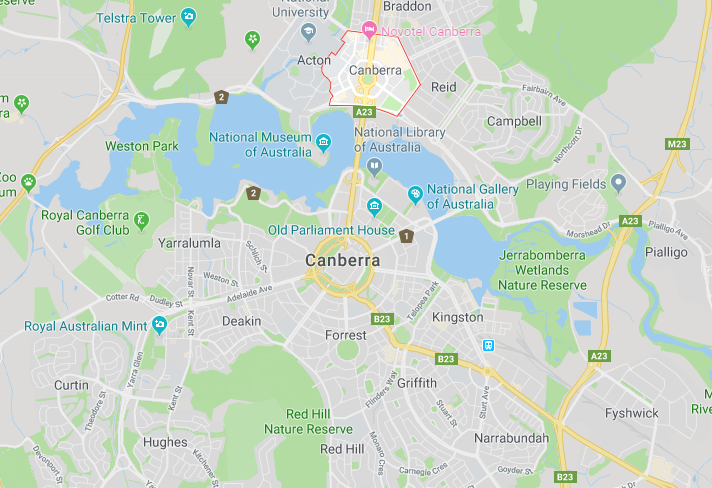 Canberra Map